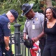 Bree Newsome being apprehended June 27, 2015, after removing the Confederate flag from the grounds of the South Carolina Statehouse
Twitter